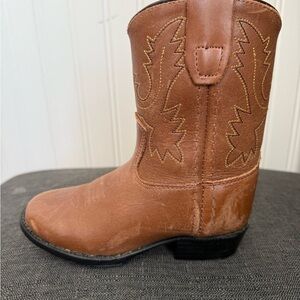 Old West Brown Kids Boots